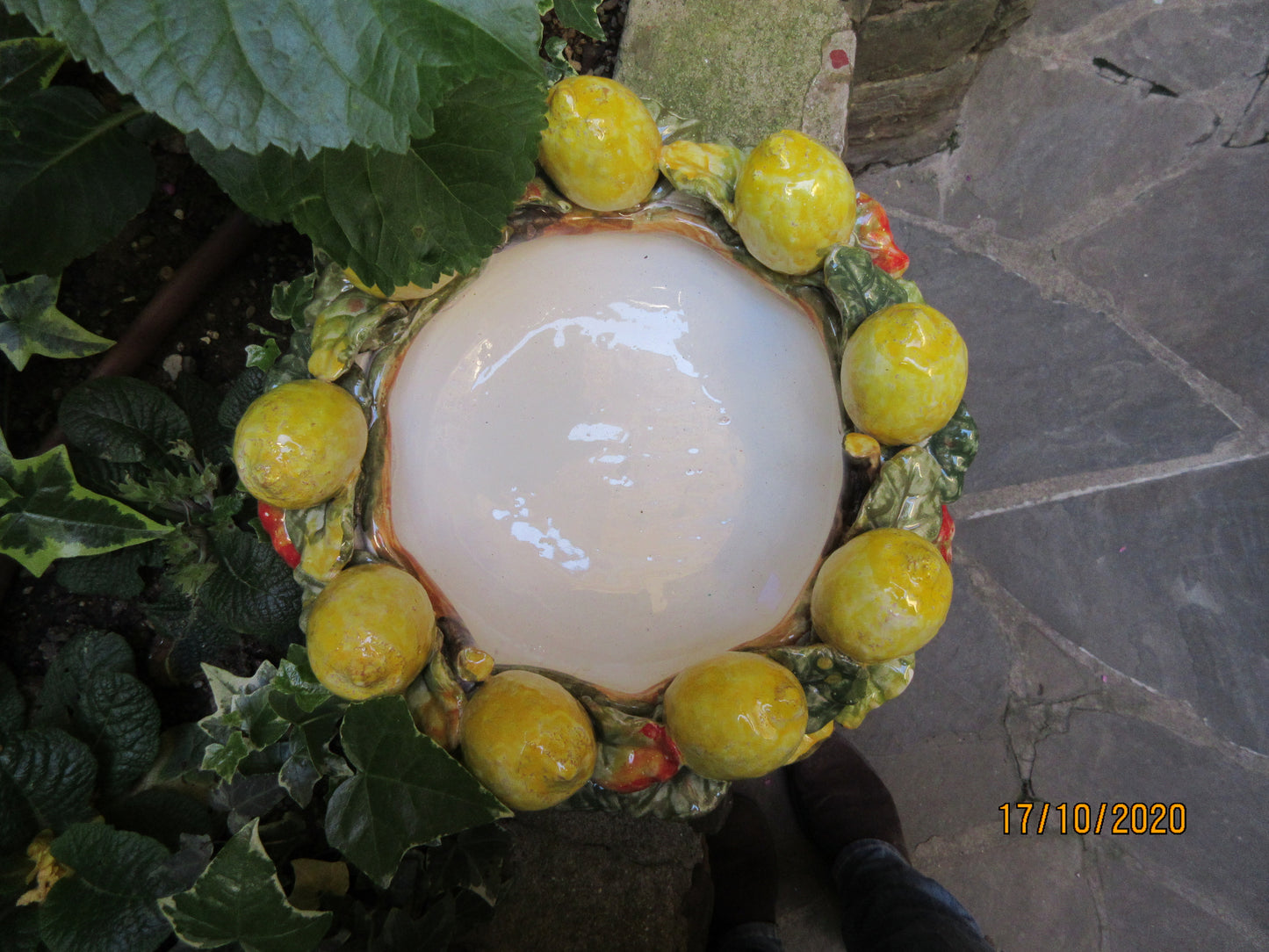 centrotavola in ceramica