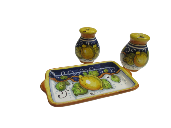 Set sale e pepe in ceramica