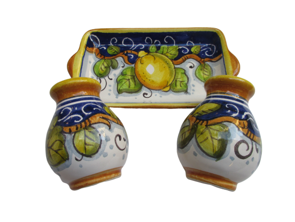Set sale e pepe in ceramica