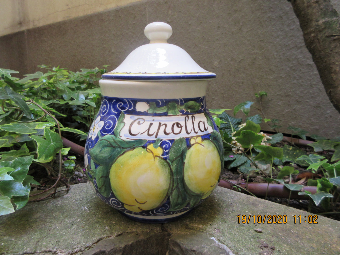 Barattolo contenitore in ceramica