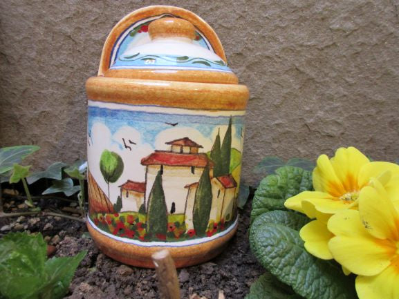 ceramic container jar