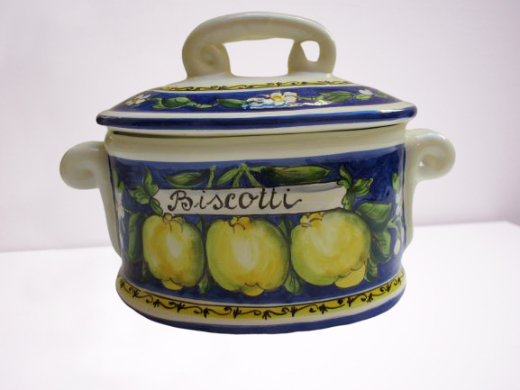 barattolo di biscotti in ceramica