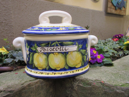 barattolo di biscotti in ceramica