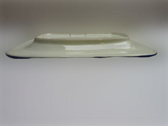 piatto rettangolare in ceramica