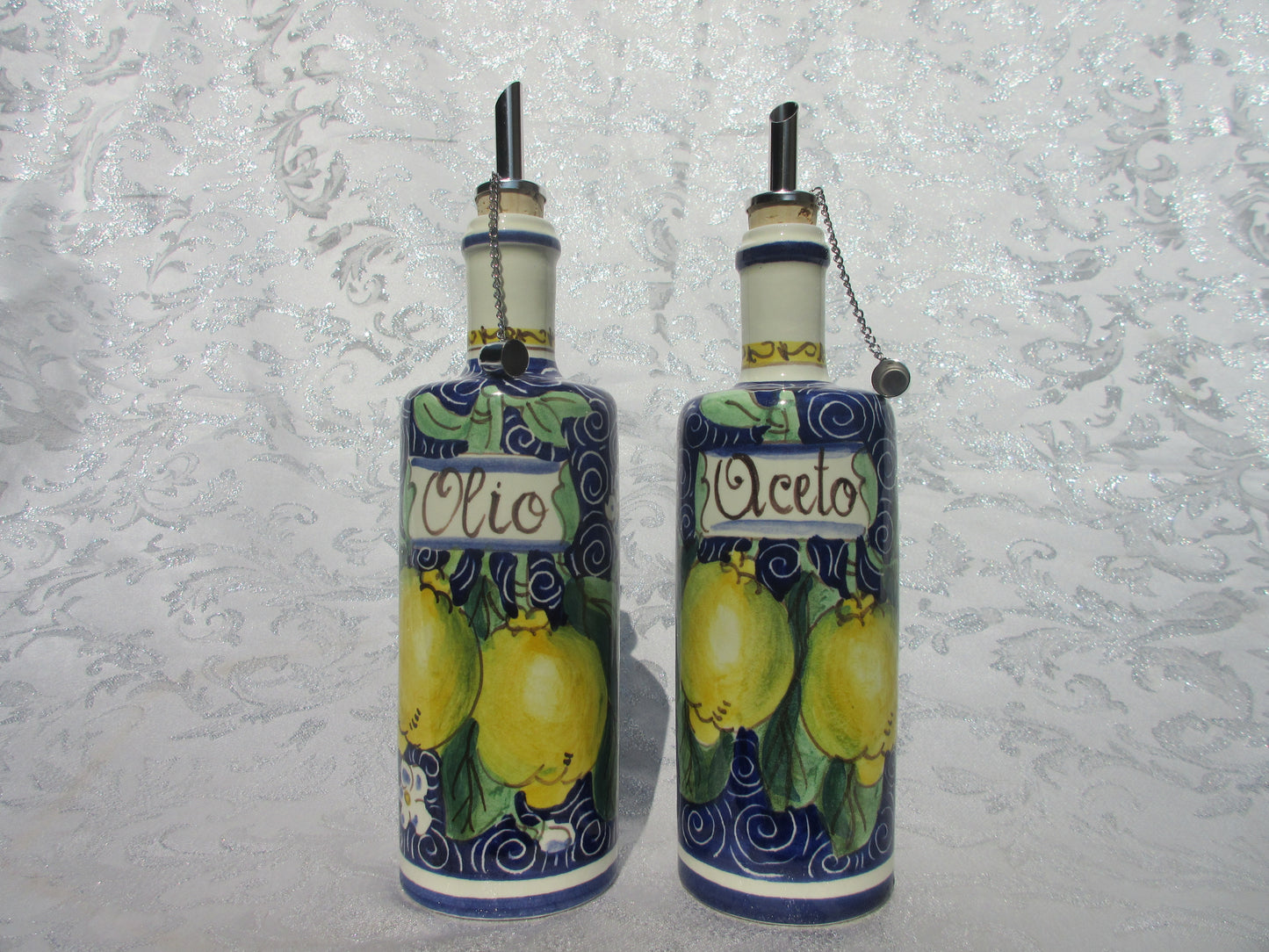 set olio e aceto in ceramica