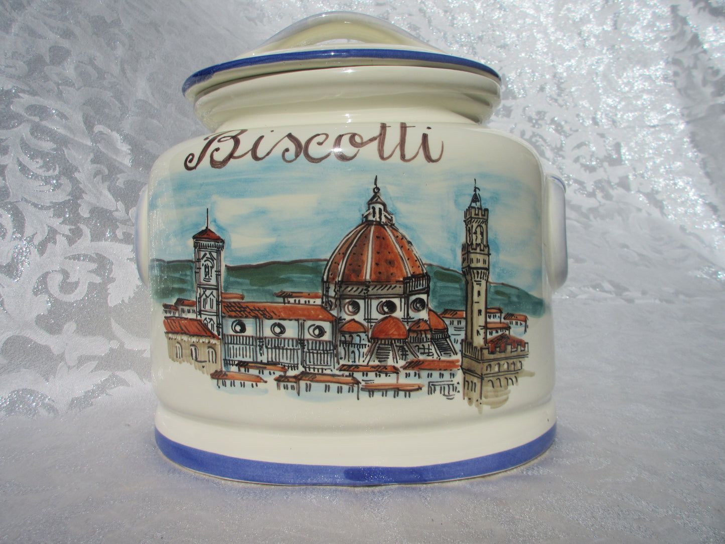 Biscottiera in ceramica