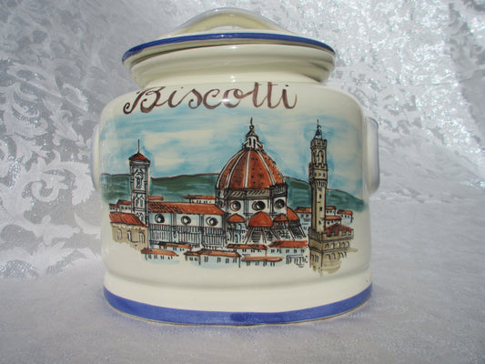 Biscottiera in ceramica
