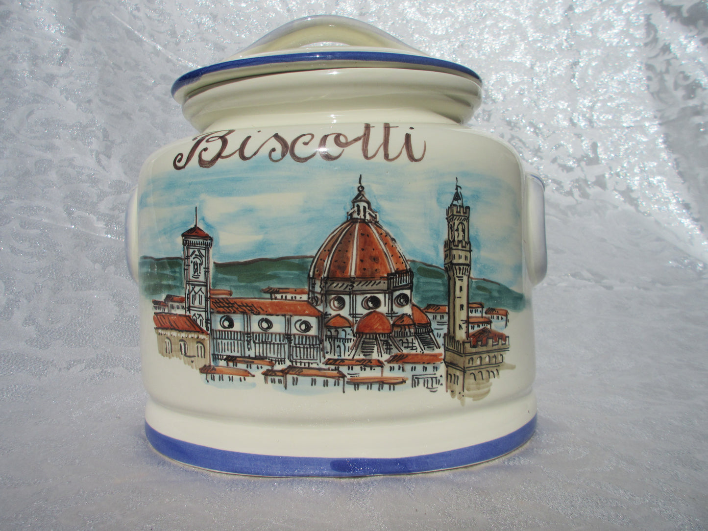 Biscottiera in ceramica