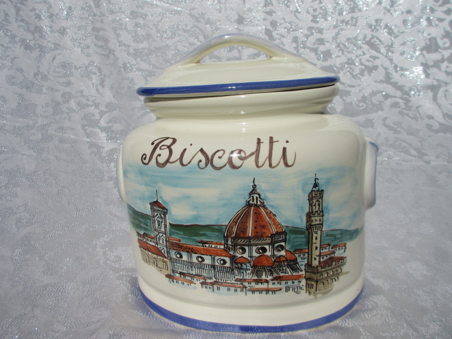 Biscottiera in ceramica