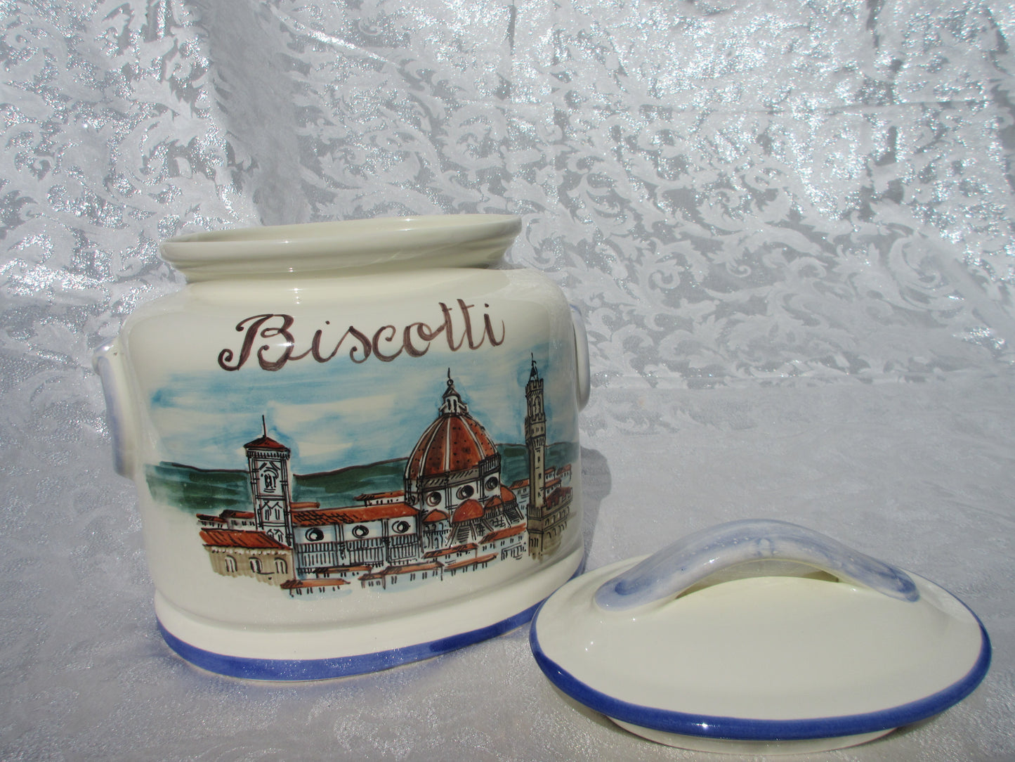 Biscottiera in ceramica
