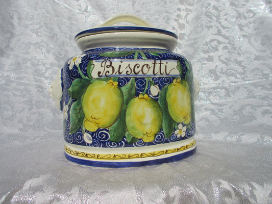 scatola di biscotti in ceramica