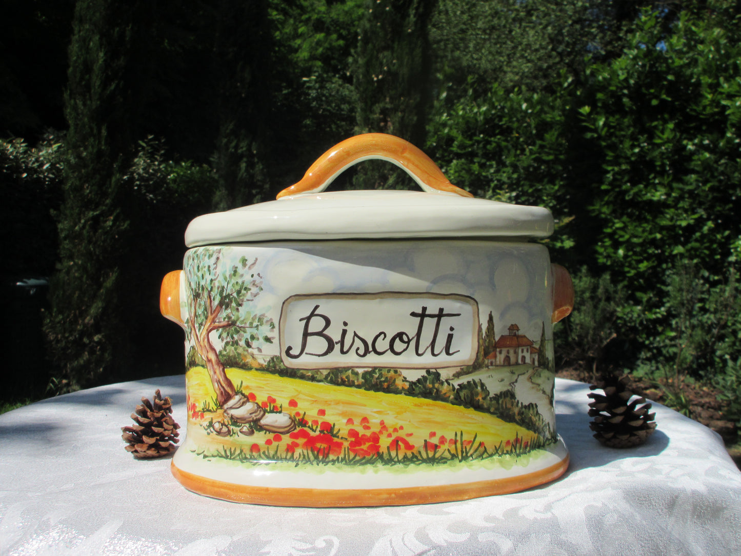 barattolo di biscotti in ceramica
