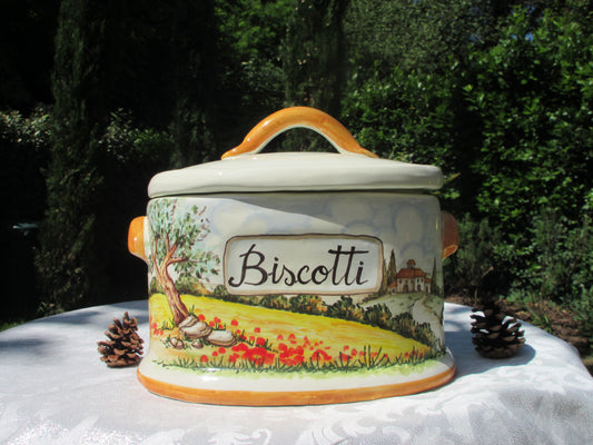 barattolo di biscotti in ceramica