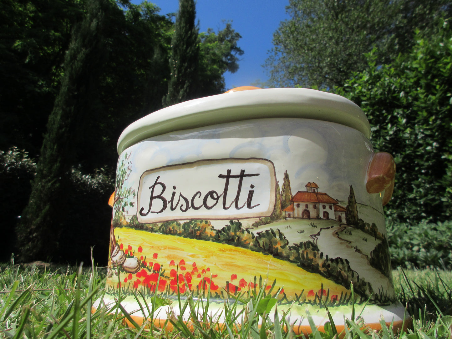 barattolo di biscotti in ceramica