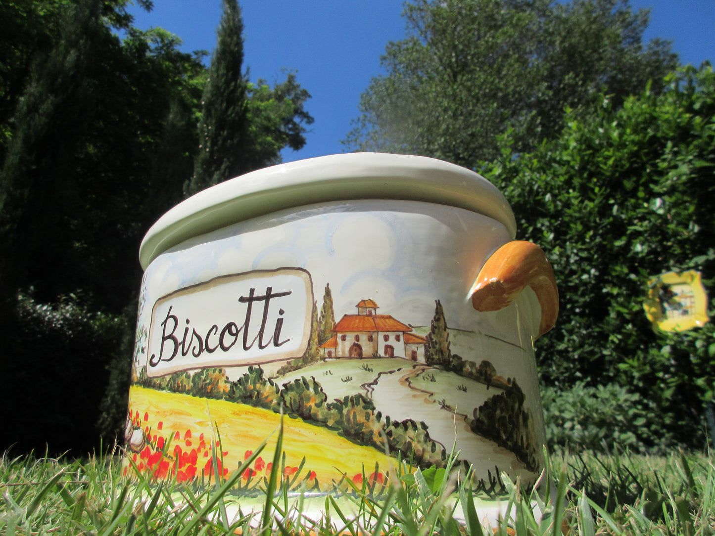 barattolo di biscotti in ceramica