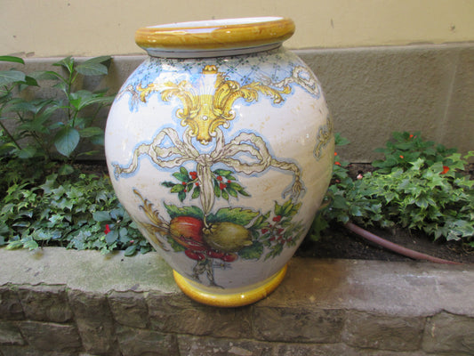 Portaombrelli toscano fatto a mano e dipinto a mano con design tradizionale