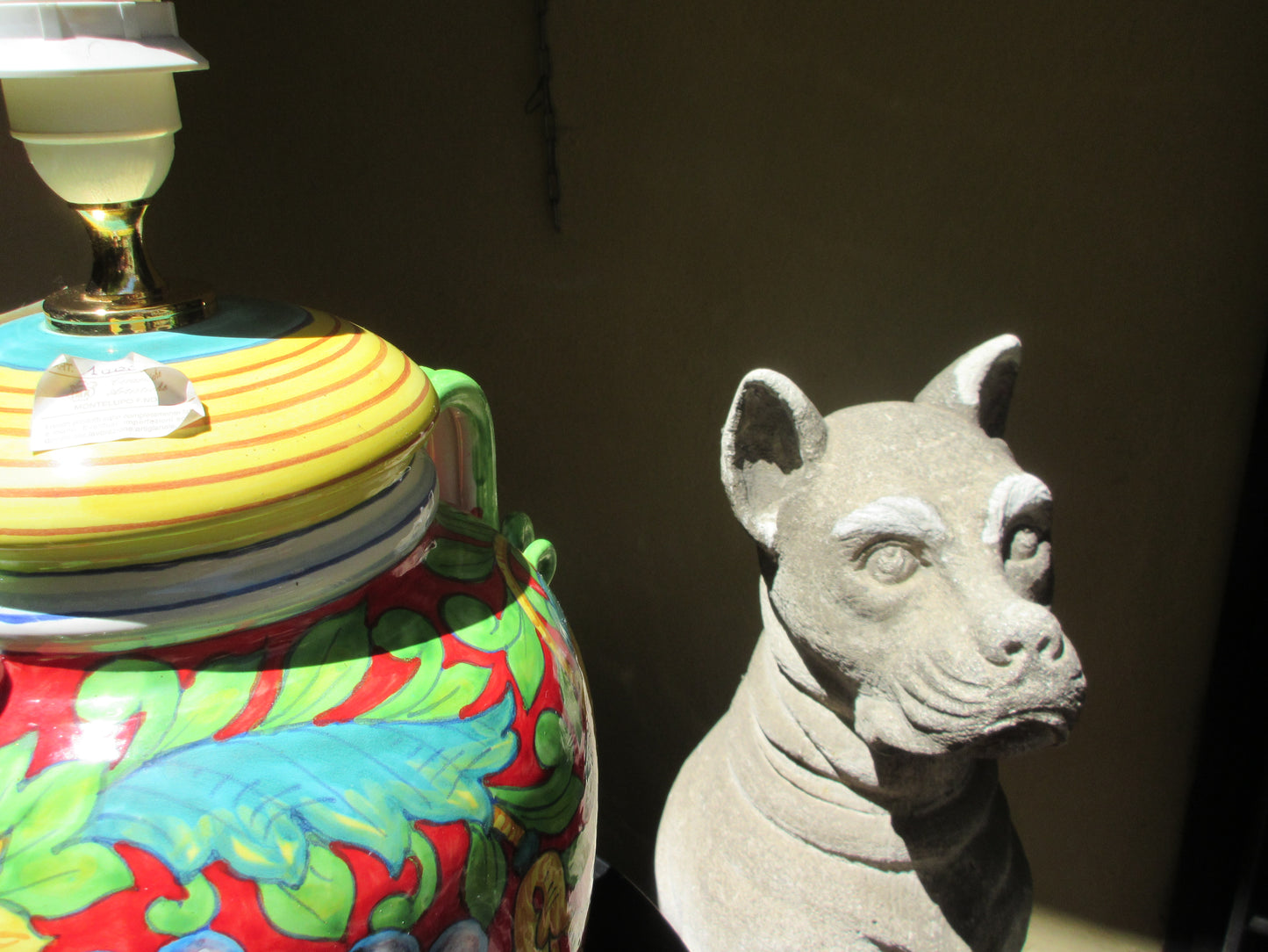 base lampada in ceramica