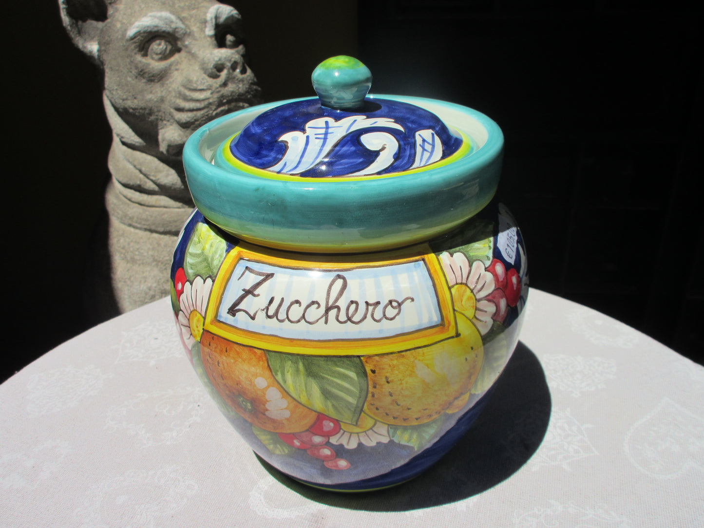 ceramic sugar jar
