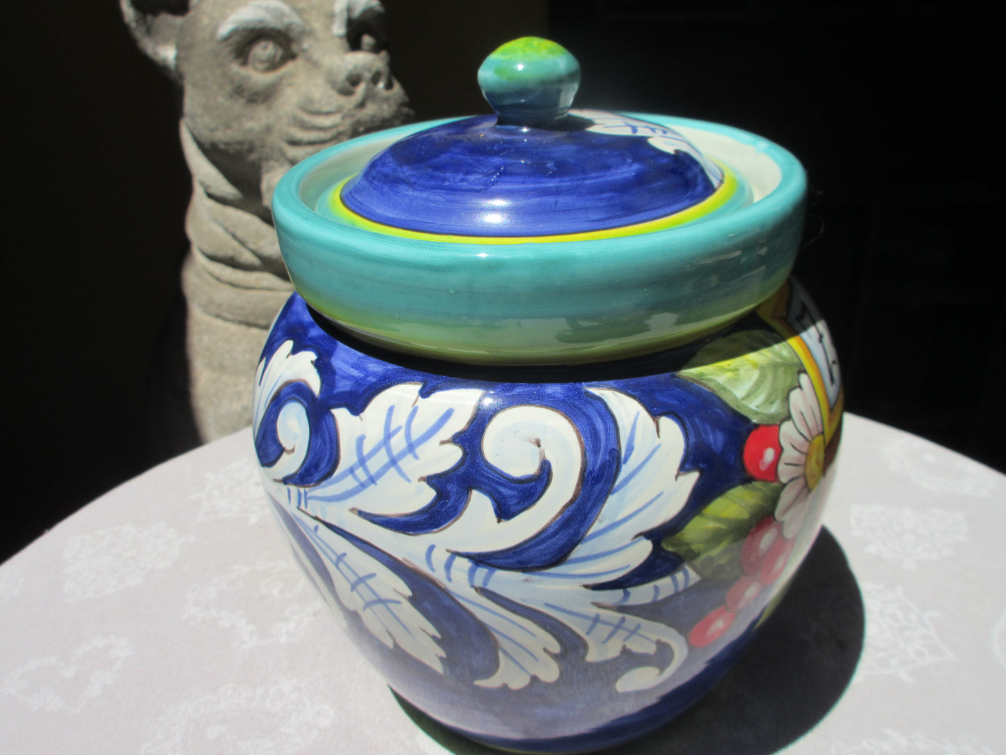 ceramic sugar jar