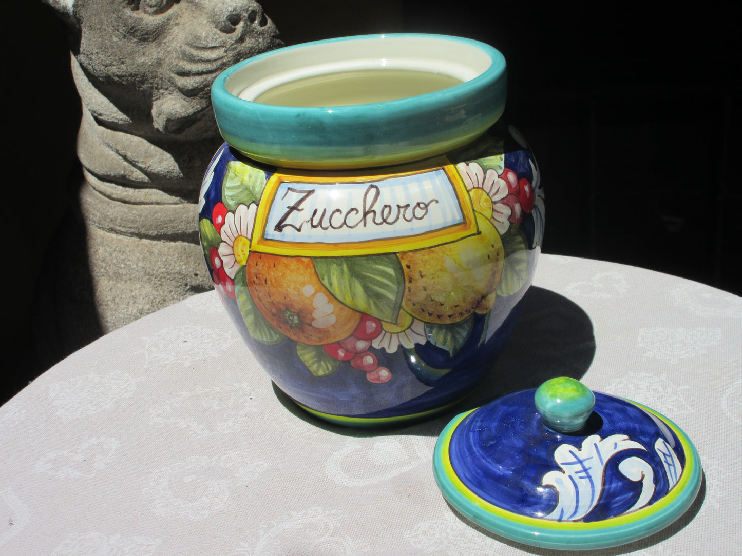 ceramic sugar jar
