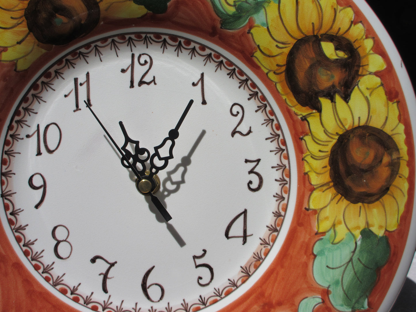orologio da parete in ceramica