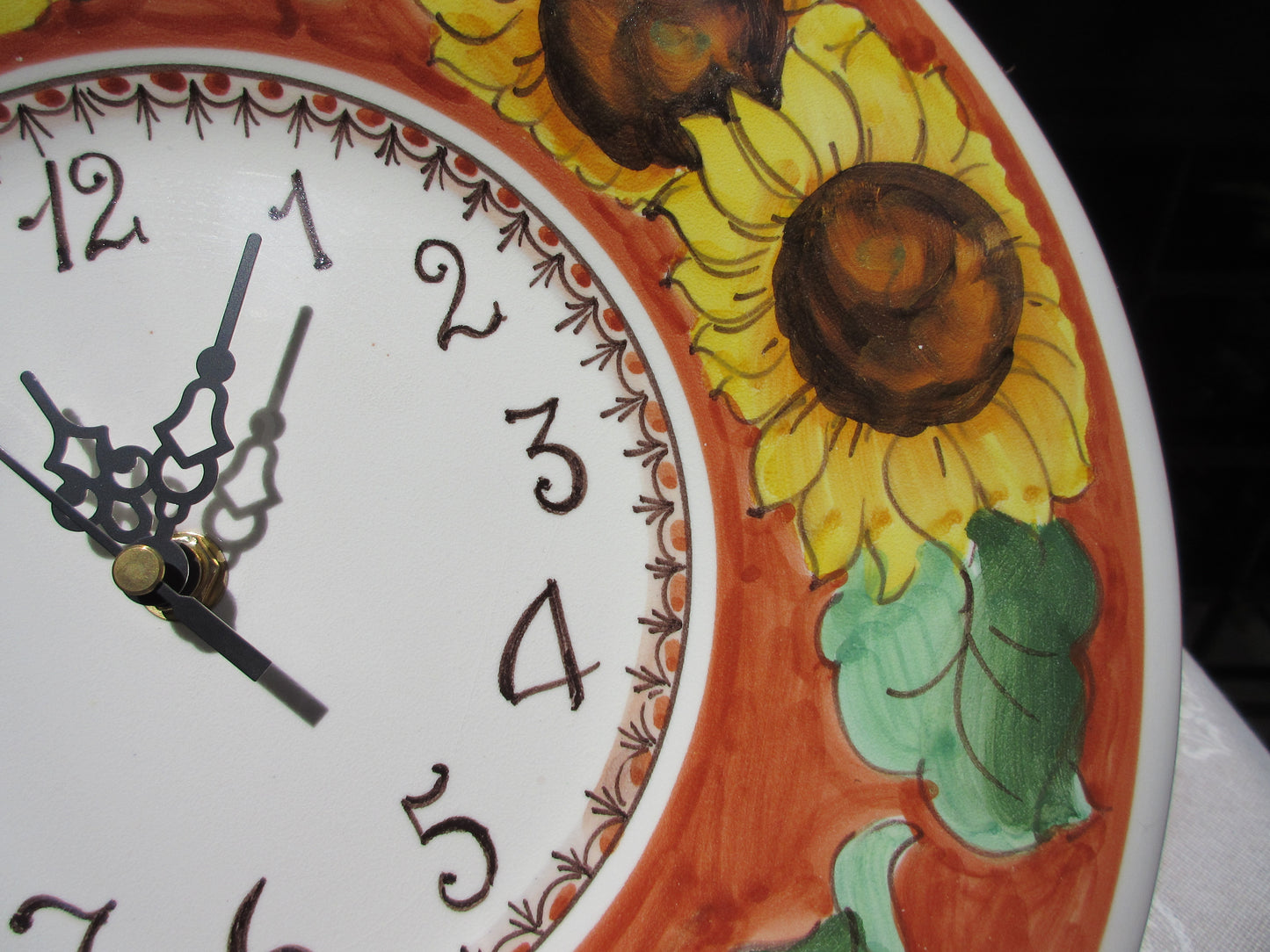 orologio da parete in ceramica