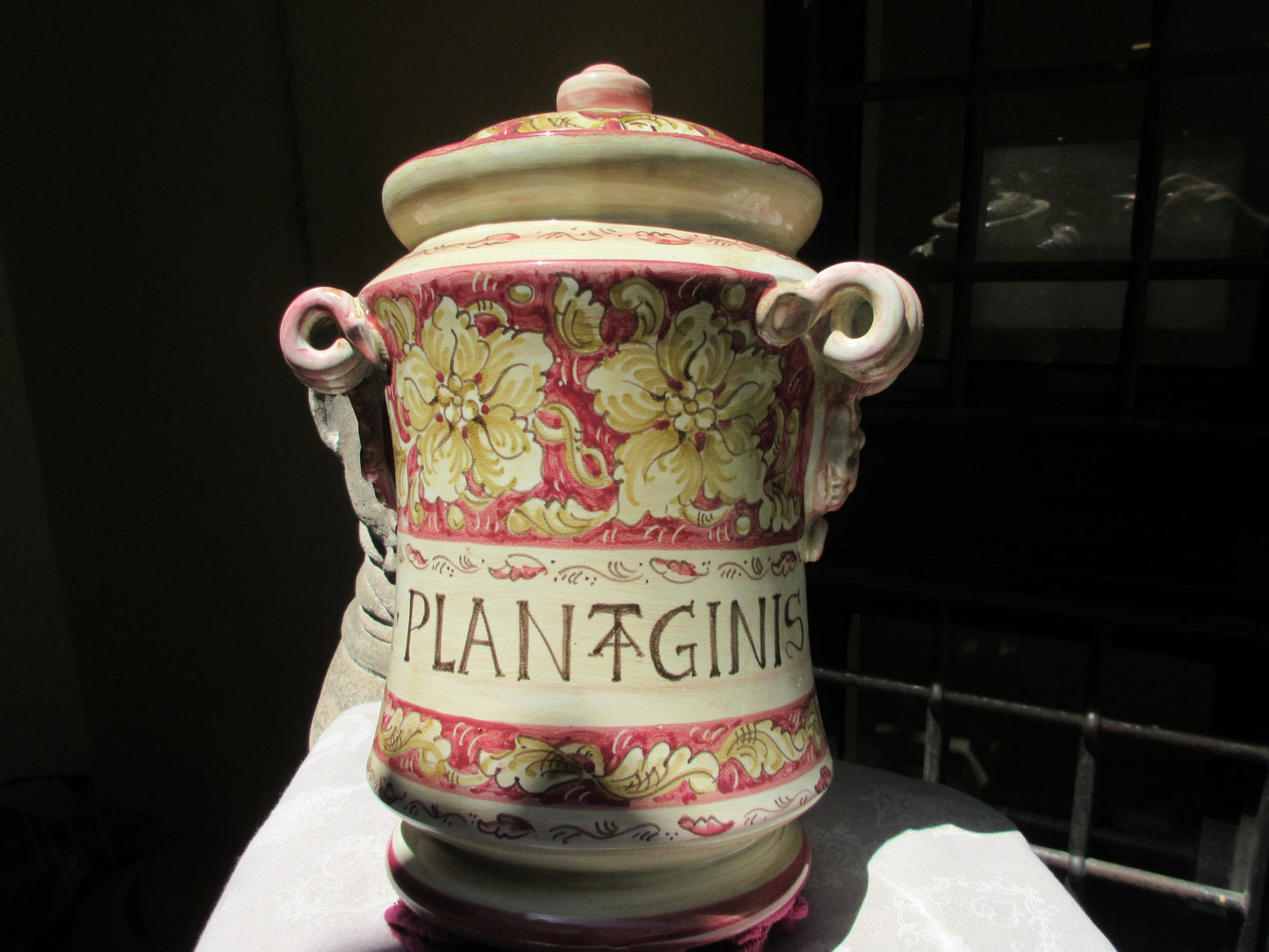 vaso albarello in ceramica