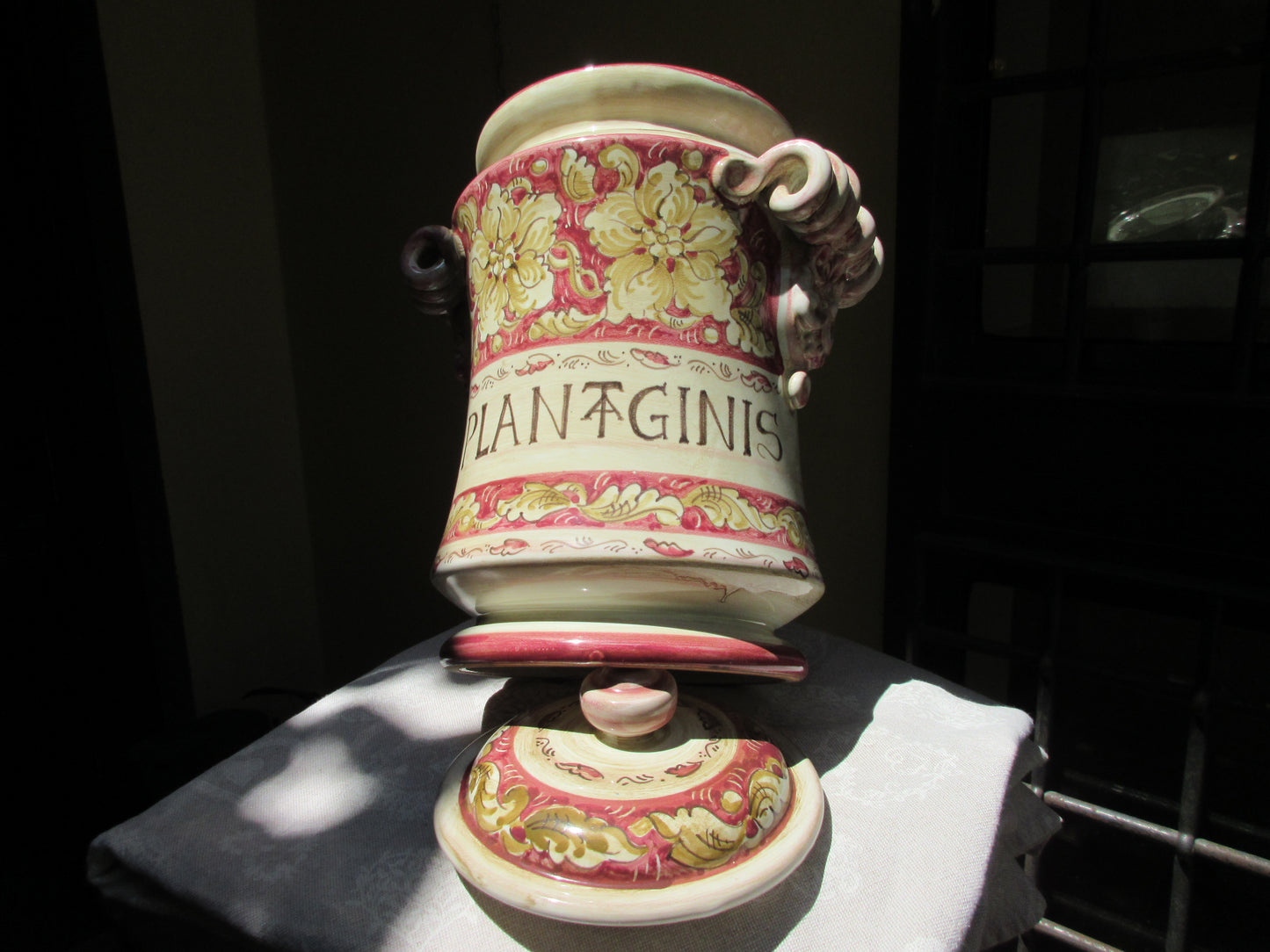 vaso albarello in ceramica