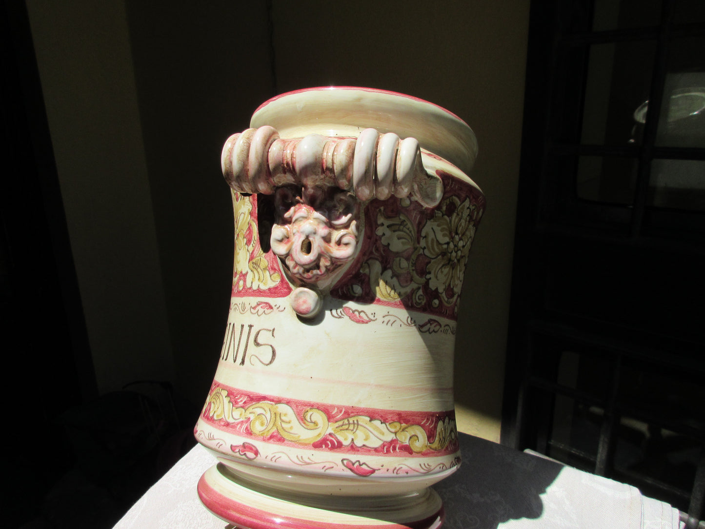 vaso albarello in ceramica