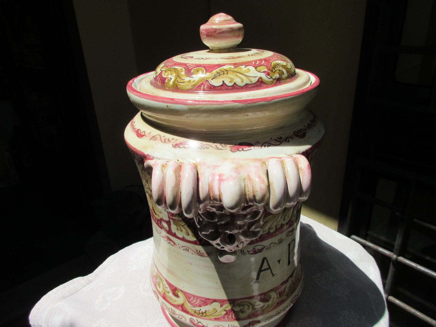 vaso albarello in ceramica