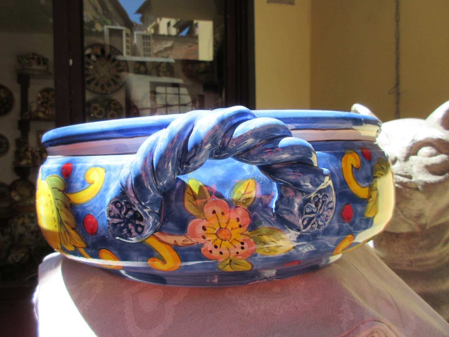 centrotavola in ceramica