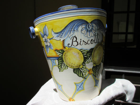 Large ceramic cookie jar