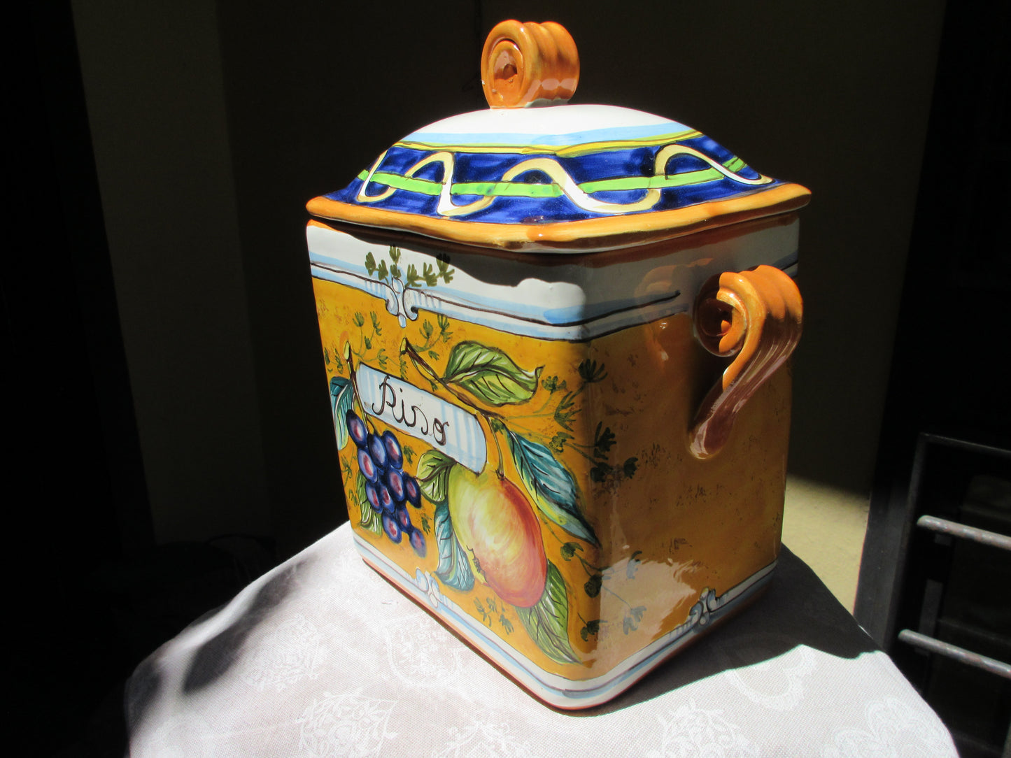 ceramic container jar
