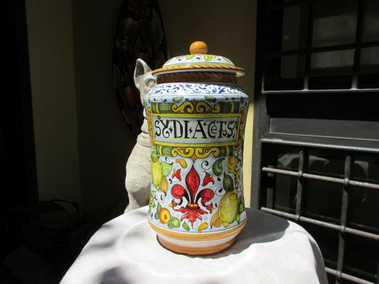 Vaso albarello in ceramica