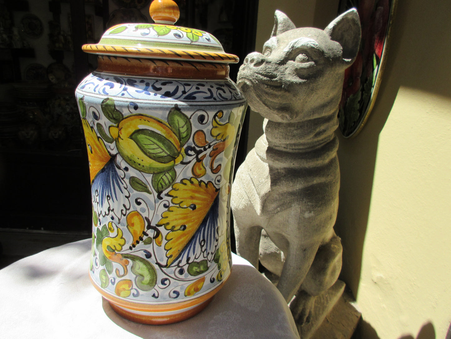Vaso albarello in ceramica