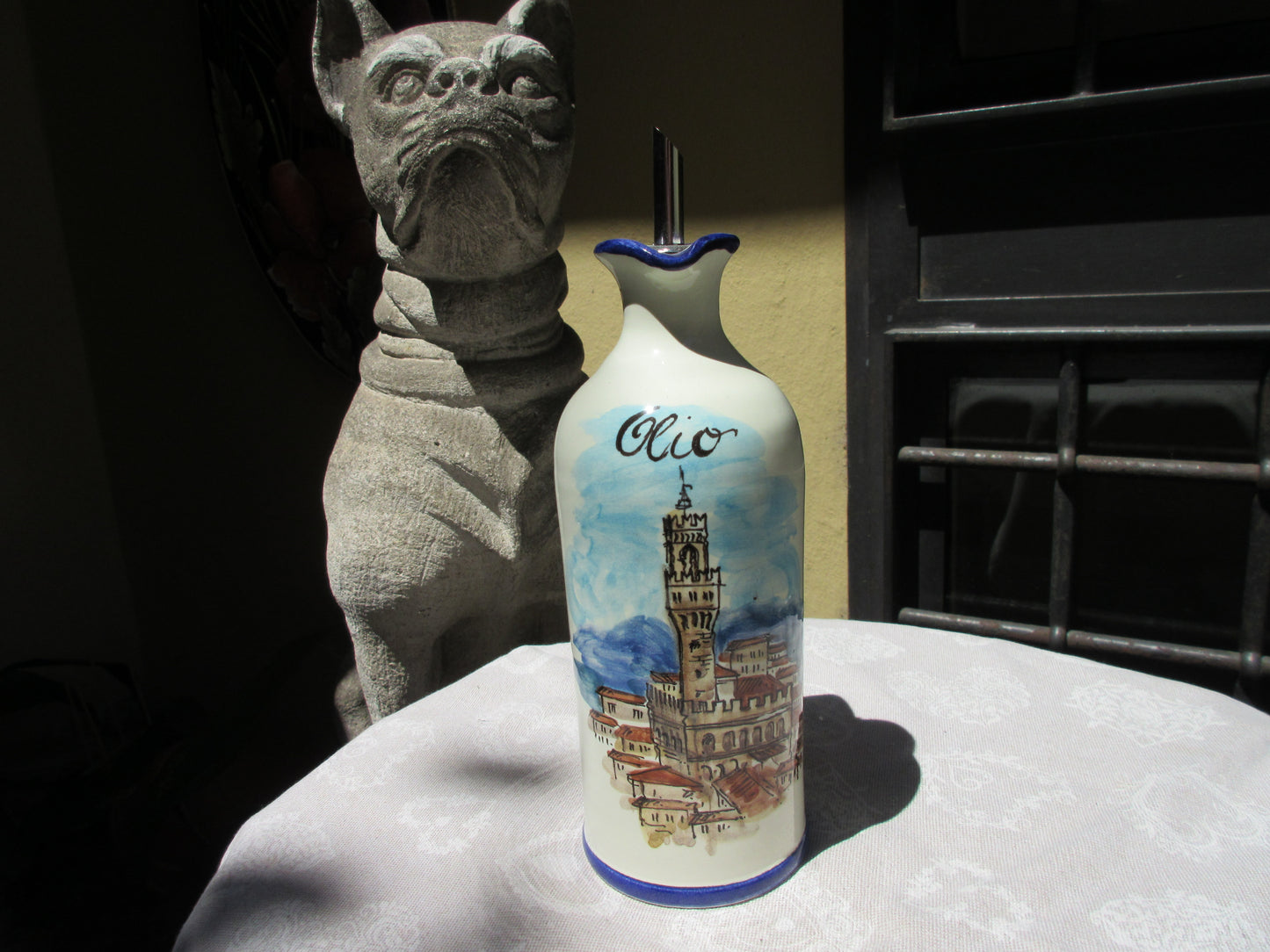 distributore di olio in ceramica