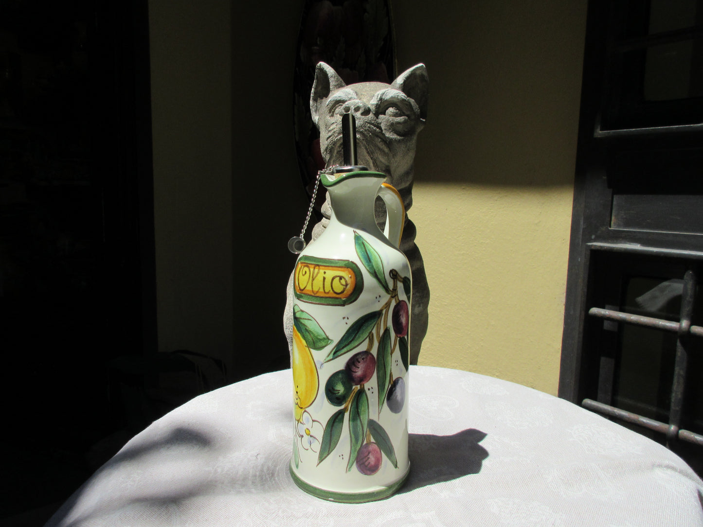 distributore di olio in ceramica