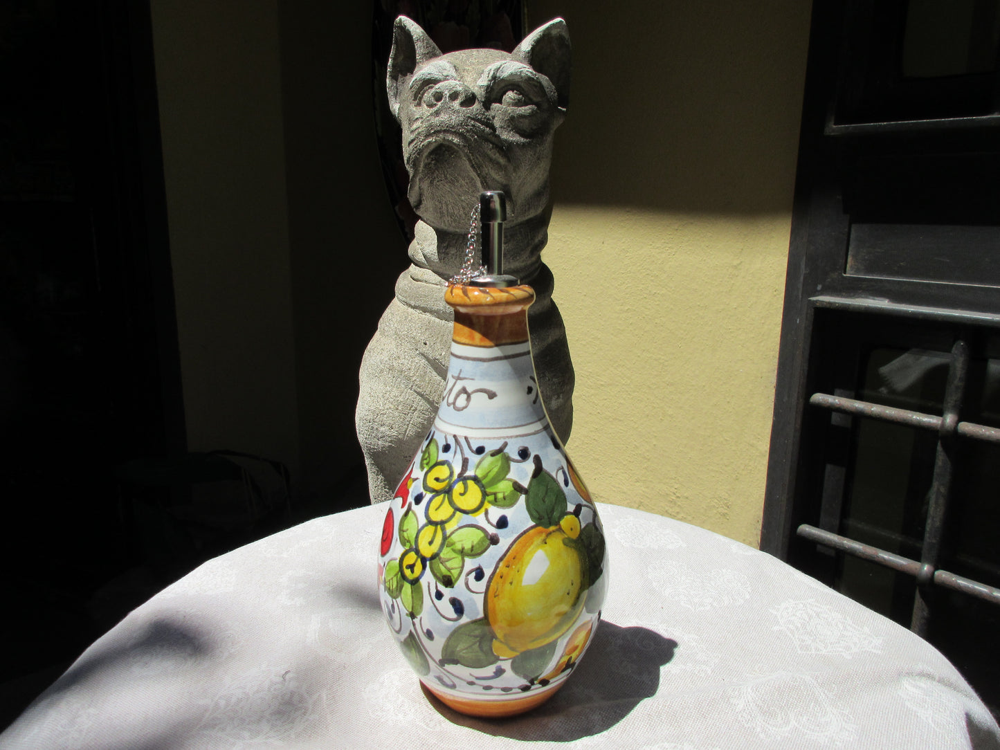 distributore di olio in ceramica