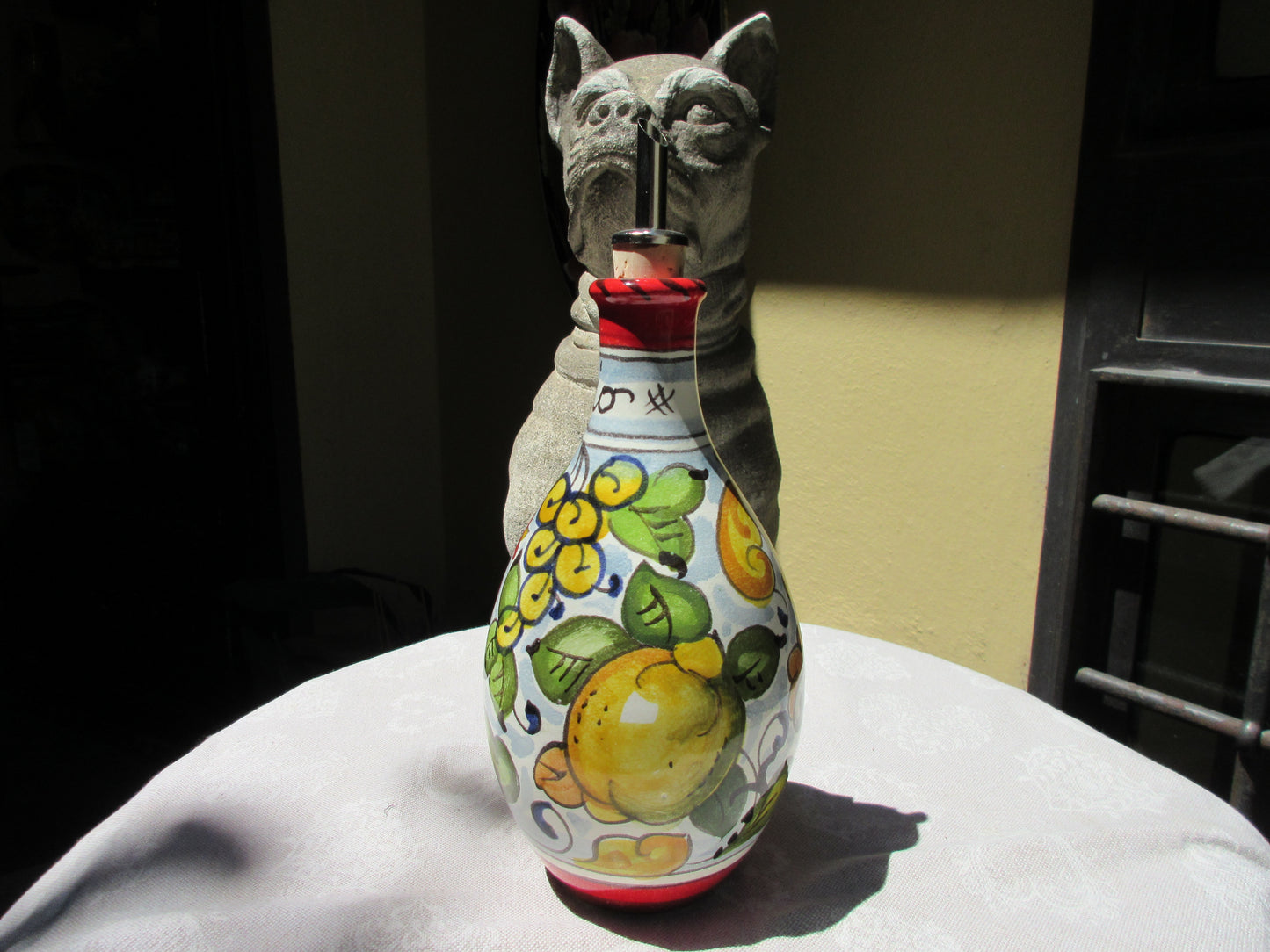 distributore di olio in ceramica