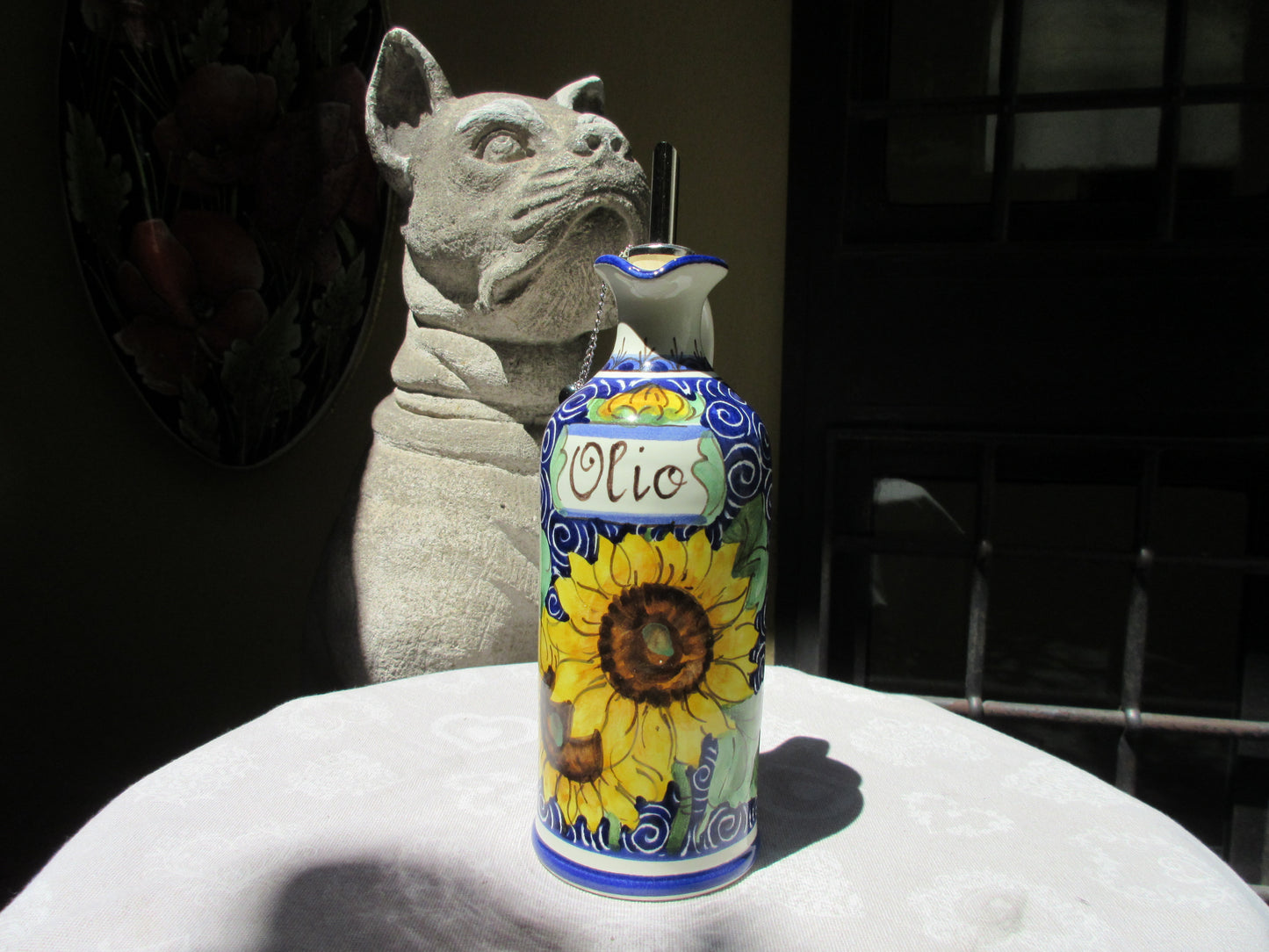 distributore di olio in ceramica