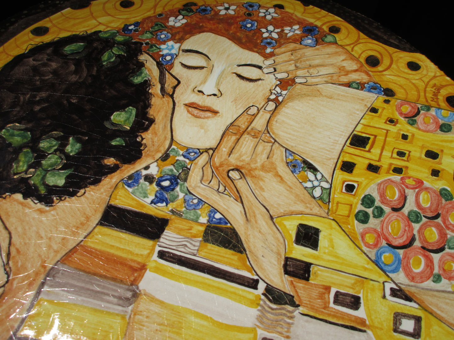 decorazione in piastrelle di ceramica