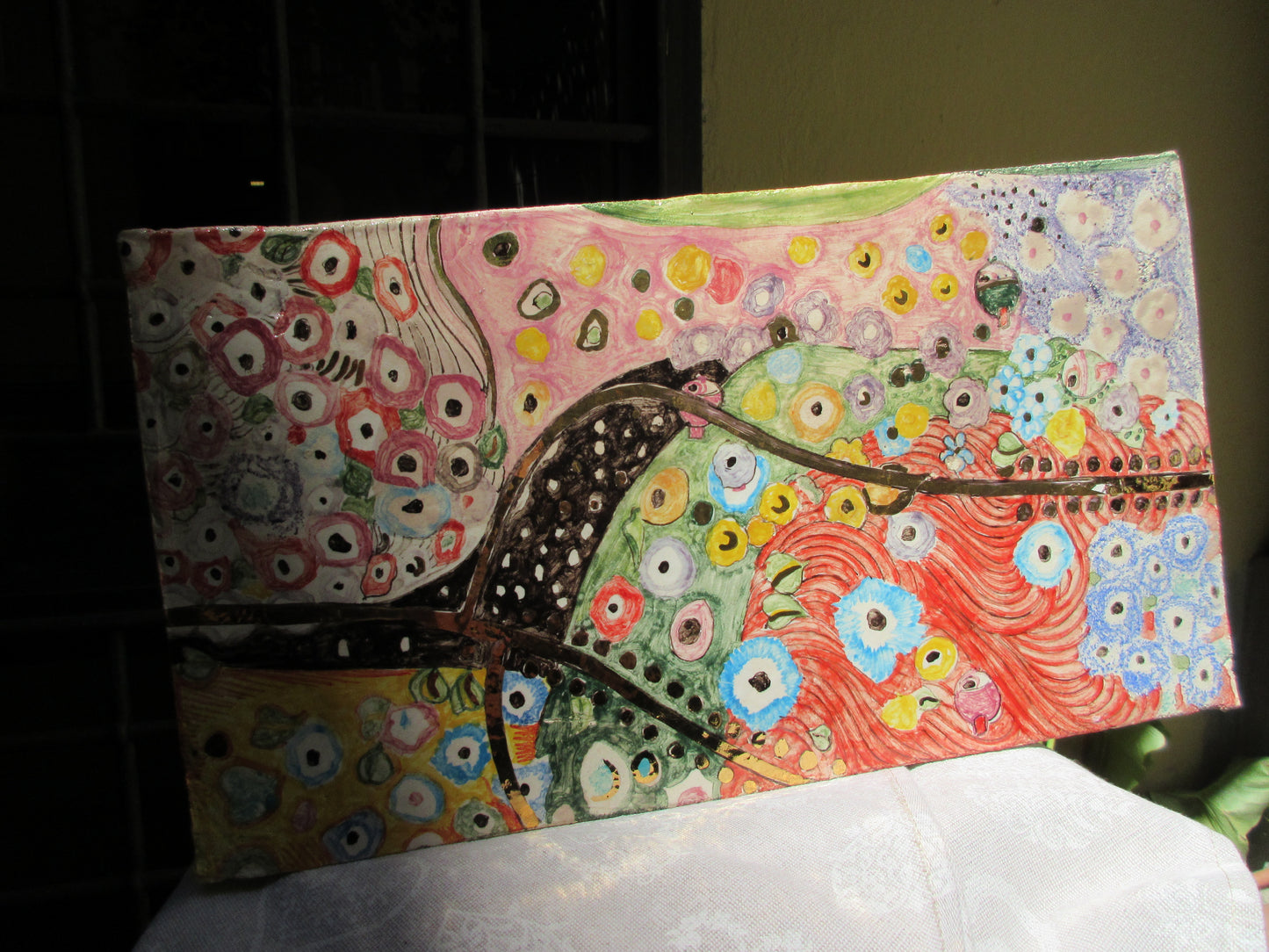 decorazione in piastrelle di ceramica