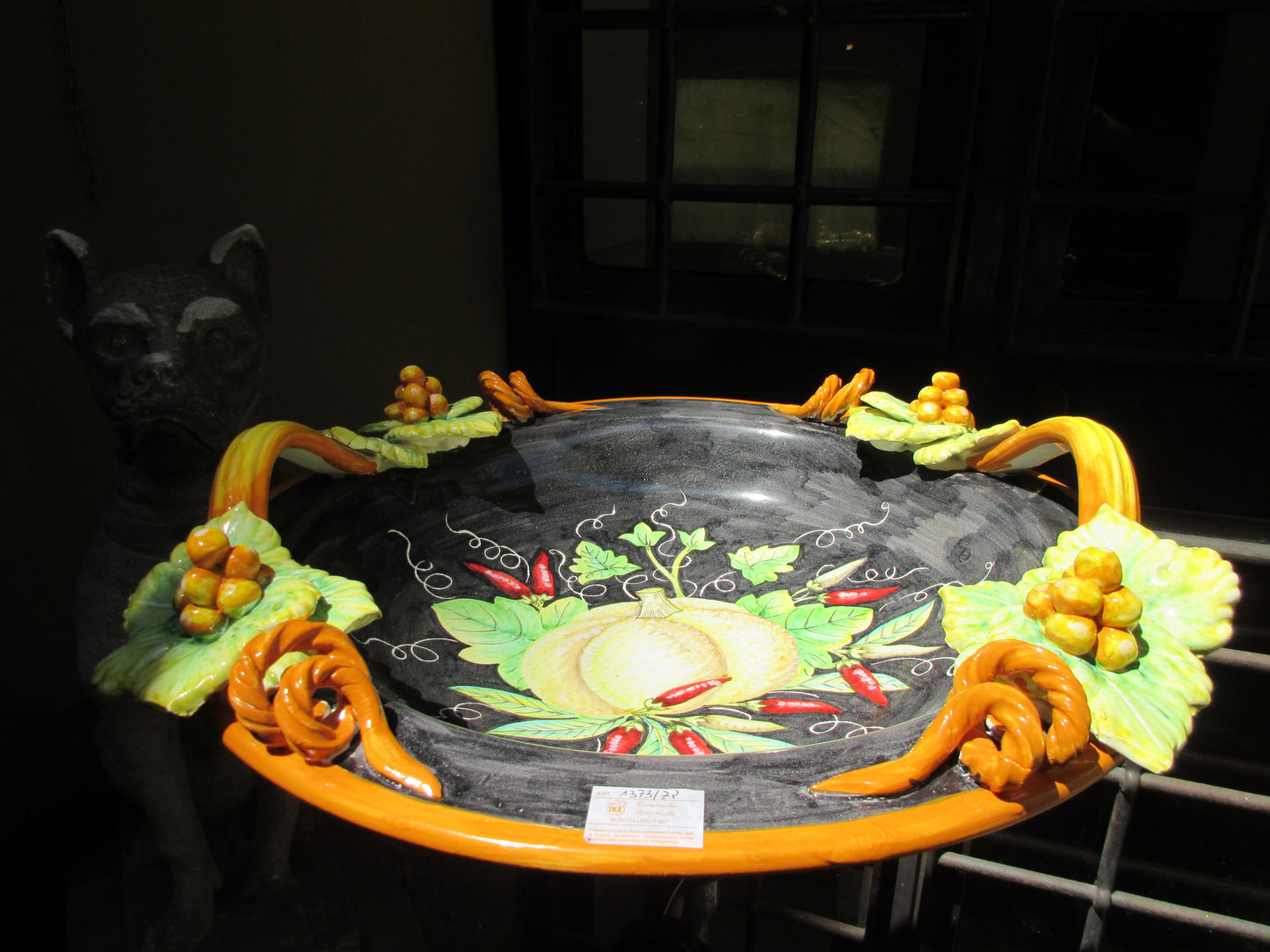 centrotavola in ceramica