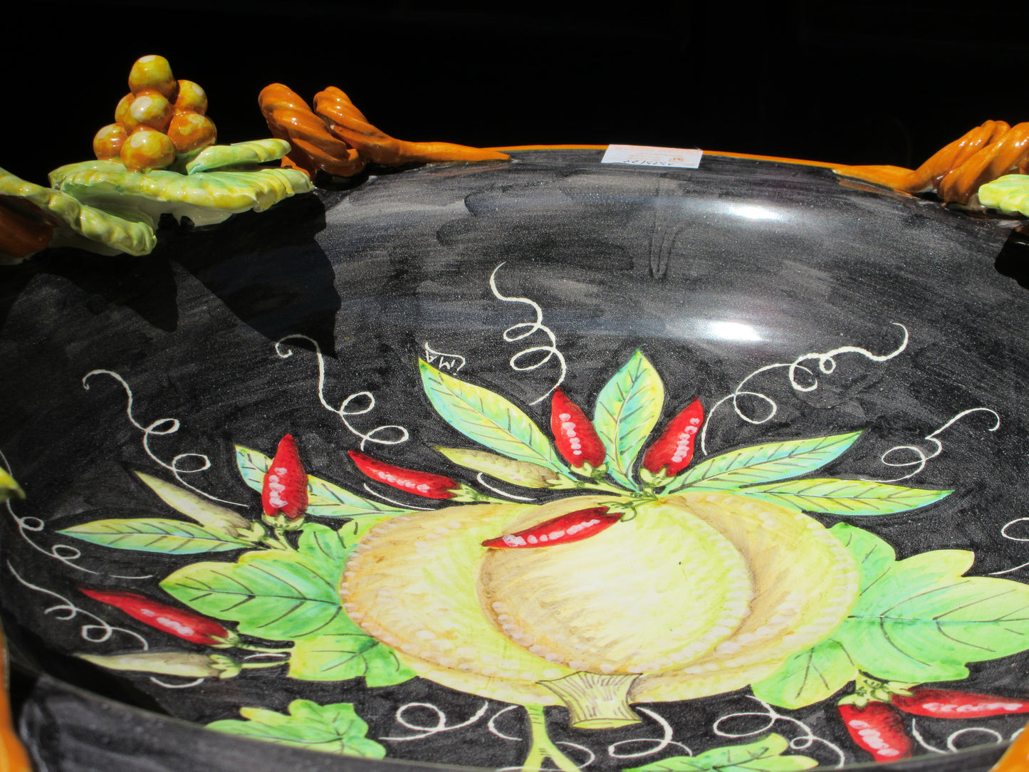 centrotavola in ceramica