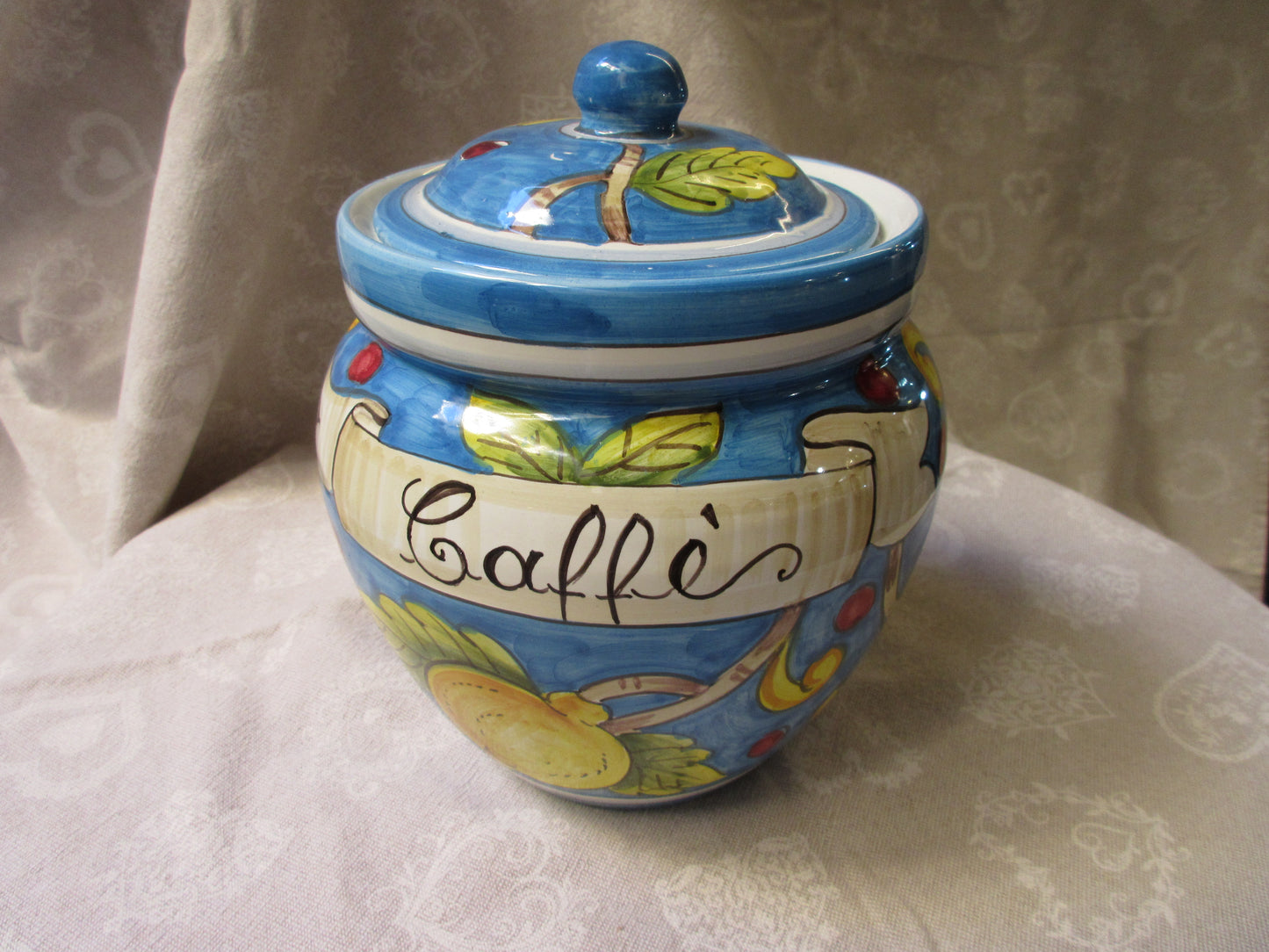 ceramic coffee/sugar jar set