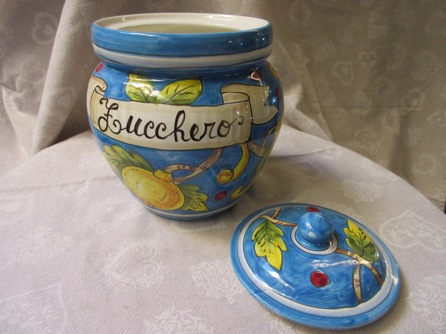 ceramic coffee/sugar jar set