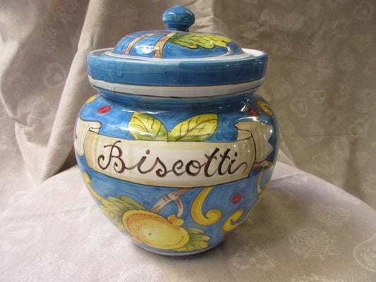casa in barattolo di ceramica per biscotti