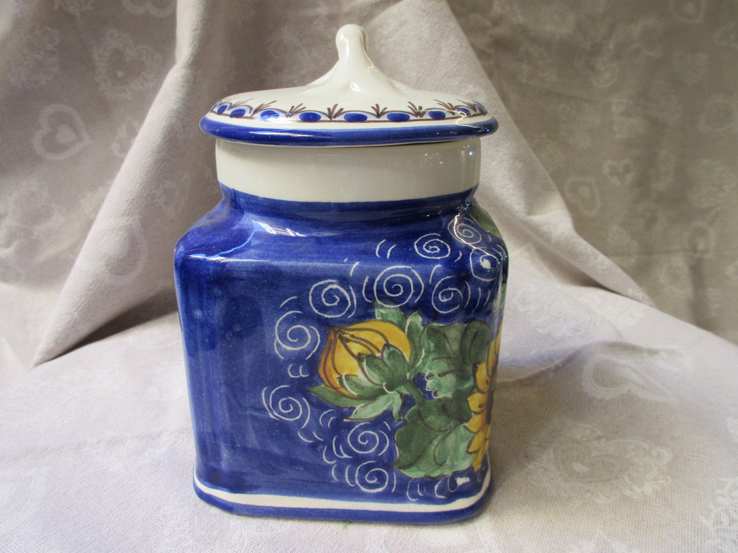 ceramic salt jar