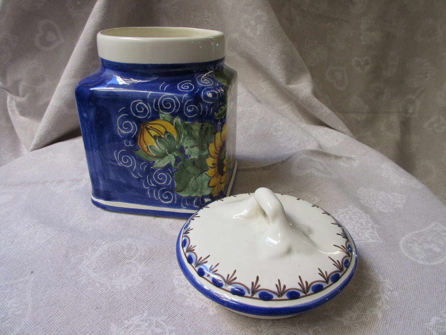 ceramic salt jar