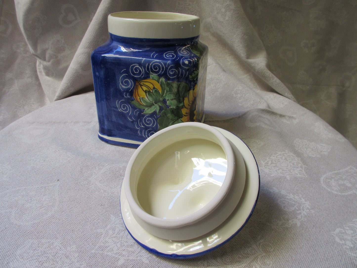 ceramic salt jar